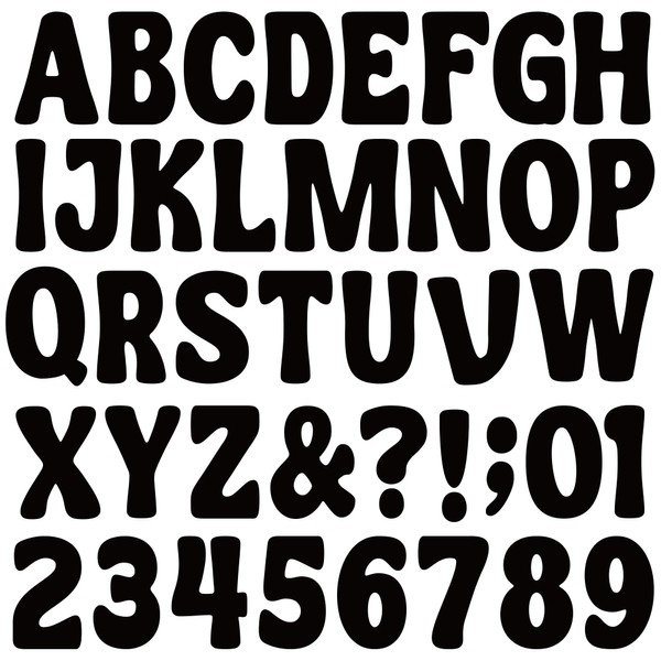 Bulletin Board Letters 150 PCS Letter Stickers Large Alphabet Number