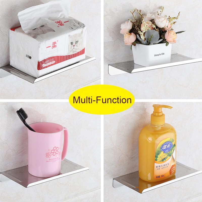 Hallyware Bathroom Small Cell Phone Shelf Stainless Steel Anti-Slip Phone