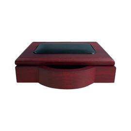 Dacasso Rosewood and Leather, 4 6-Inch Memo Pad Holder