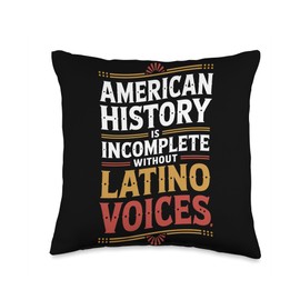 American History Hispanic Heritage Month Throw Pillow