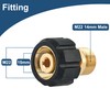 Raincovo Pressure Washer Hose Adapter, M22 15mm Female to M22