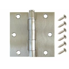 Y&Y Decor 30 Pack 3.5" Satin Nickel Interior Door Hinges with Square Corner Hinges