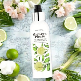 BODY EXOTICS New! The Keys Please ALCOHOL-FREE Fragrance Mist 5 Fl Oz - an Irresistible Fusion of Coconut Milk & Shavings, Sweet Orange, Juicy Key Lime & Creamy Vanilla - with Plant Extracts