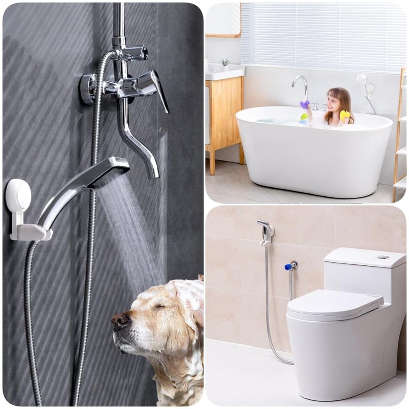 zCloud Shower Head Holder Suction Cup Wall Mounted Shower Bracket