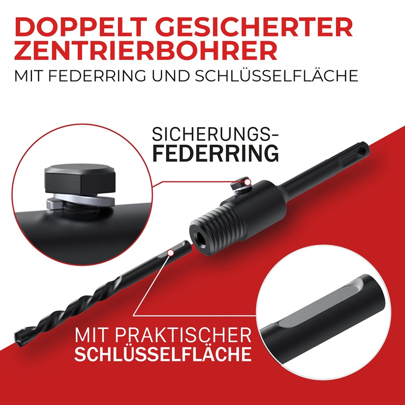 TRACADA SDS Plus Drill Bit 68 mm with Screw Lock