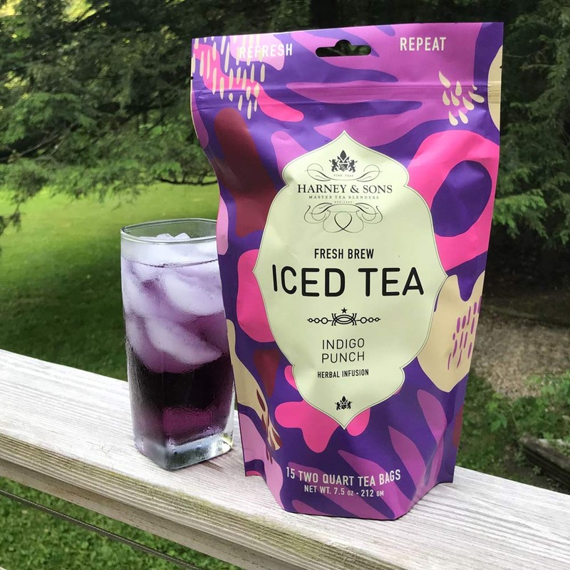 Harney & Sons Indigo Punch, Herbal Iced Tea, 15 Large