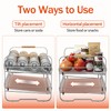 MAXIFFE 2-Tier Can Organizer for Pantry, 16.9"W × 11.5"D ×