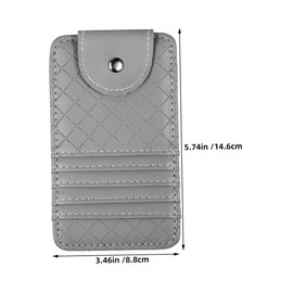 ABOOFAN 2Pcs Car Visor Sunglasses Holders Multifunctional Eyeglass Clip Ticket Organizer Compact Auto Interior Accessories Grey for Safe Driving