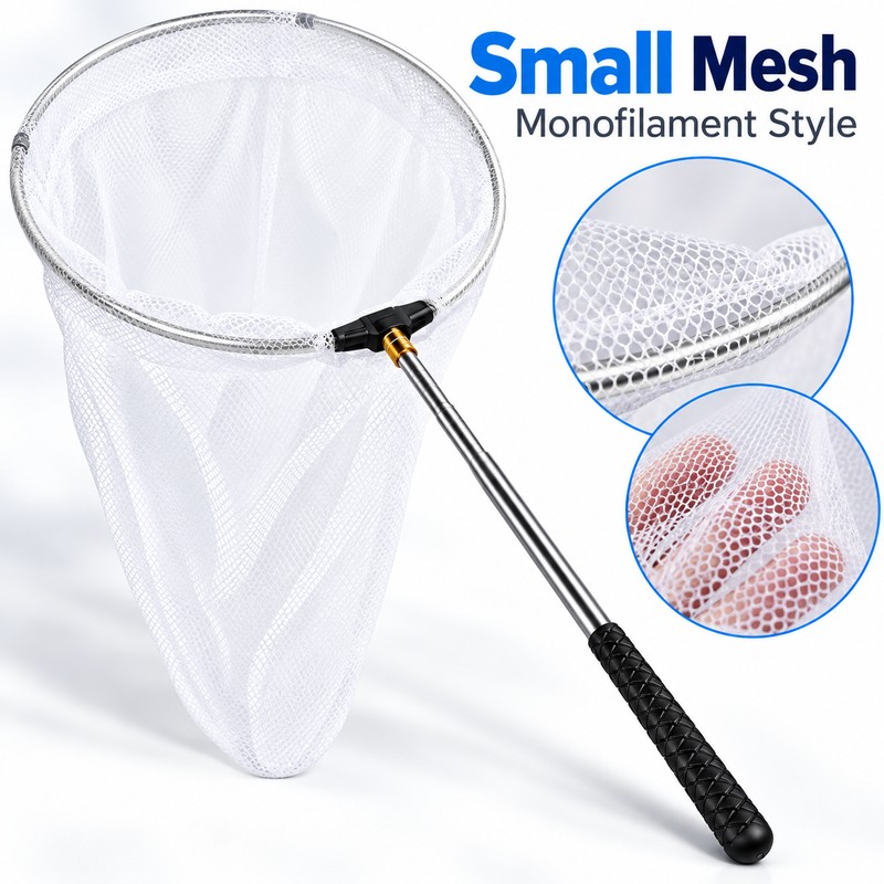 Retractable Hand Net for Insects & Small Fish – Folding