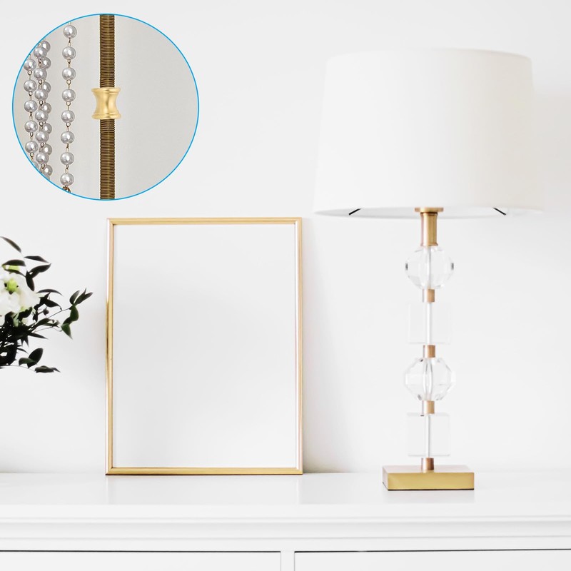 PATIKIL Lamp Solid Brass Neck, 4 Pcs Turned Brass Spindle