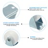 PATIKIL 1" Rigid Caster Wheels, 4 Pack Silent Fixed Non-Swivel