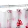 LIVILAN Cherry Blossom Shower Curtain Pink Floral Shower Curtain with