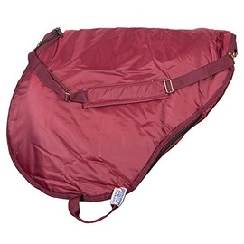 Dura-Tech Padded English Saddle Cases for Horses | Ultimate Protection for Transport & Storage | Two Design Styles | All Purpose/Close Contact | Color Burgundy