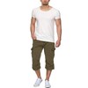 Indicode Men's Nicolas Check 3/4 Cargo Shorts Checked with 6