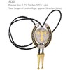 HUABOLA CALYN Gold Bolo Tie for Men- Golden Initial Letter