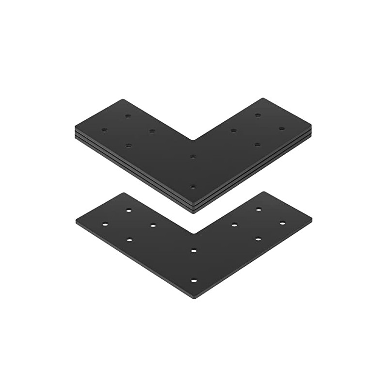 heneng 4 Pcs Flat Mending Plates for 4x4 Post, L