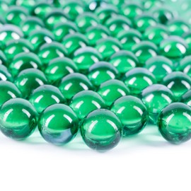 Galashield Green Marbles for Vases | Glass Beads Bulk Fillers, Round 1lb (Approx. 80 pcs)