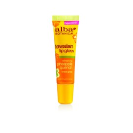 Alba Botanica Hawaiian, Pineapple Quench Tinted Lip Gloss, 0.42 Ounce (Pack of 4)