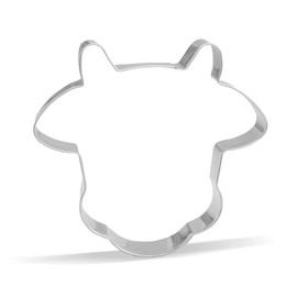 Keewah 4 inch Cow Face Cookie Cutter - Stainless Steel