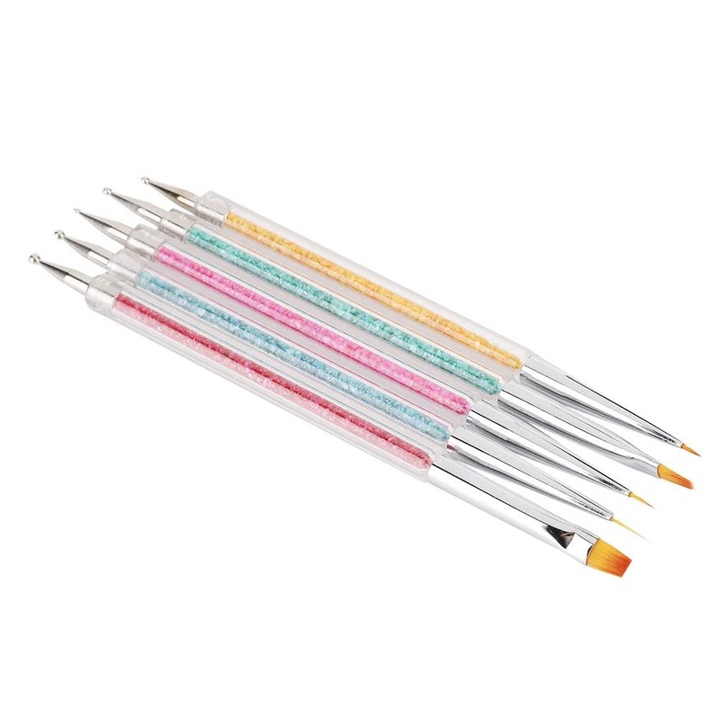 Conjunto de 5 piezas de cepillo de arte de uñas,