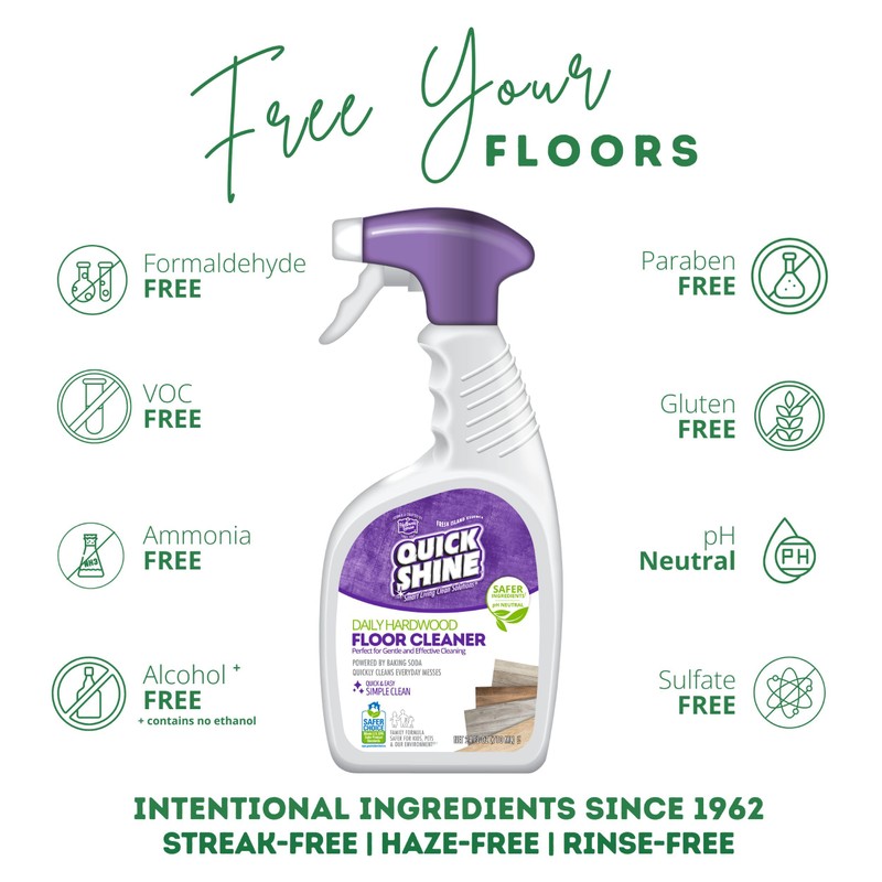 Quick Shine Hardwood Floor Cleaner Daily Care 24oz, 6Pk |
