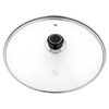 GRÄWE Glass Lid with Stainless Steel Ring Diameter 30 cm