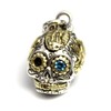 good vibrations Good Vibration Skull London Blue Topaz Pendant, Brass