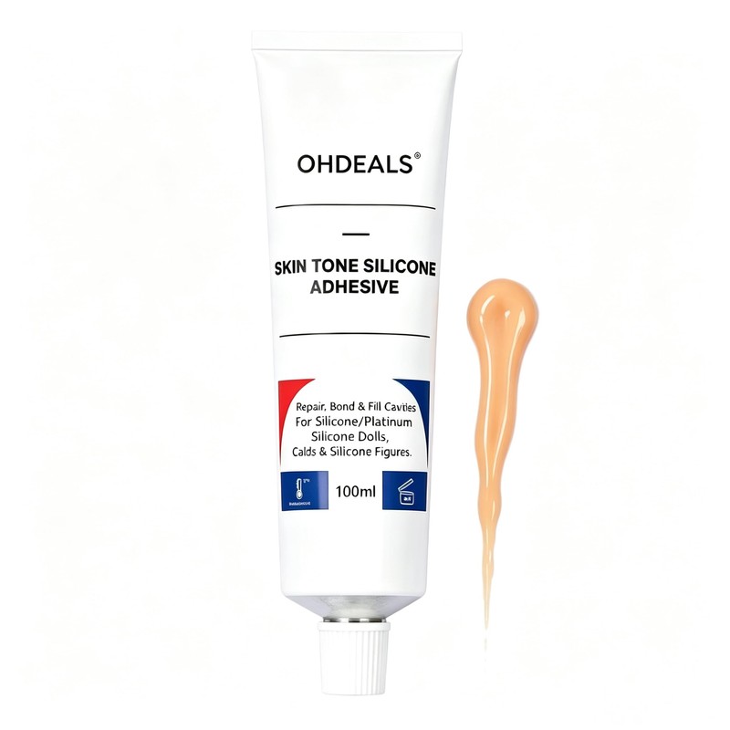 OHDEALS Skin Tone Silicone Glue Adhesive for Squishies 100ml 3.38