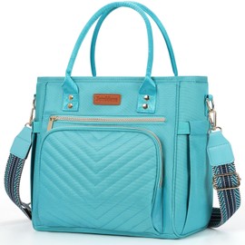 Jomddems Lunch Bag Women,Lunch Box for Men Women with Shoulder Strap,Portable Reusable Large Cooler Tote Leakproof Insulated Bags for Work Picnic Hiking Beach (green)