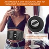Smart Abdominal Muscle Trainer TENS PU Leather Slimming Belt Rechargeable