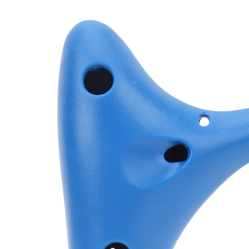 Ocarina Instrument, Ocarina Plastic Blue Easy Playing for Home