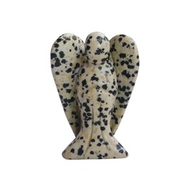 Sunshcat Natural Speckle Healing Crystal Prayer Guardian Angel Statue,2 Inchs Carving Pocket Palm Crystals and Healing Stones Figurines Decoration