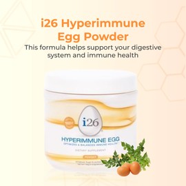Youngevity i26® Hyperimmune Egg Powder – 31-Day Supply Canister – Supports Immune and Digestive Health – Flavorless Powder – 140g