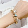 Bohemian Starfish Shell Pearl Conch Charm Bracelet for Women Gold