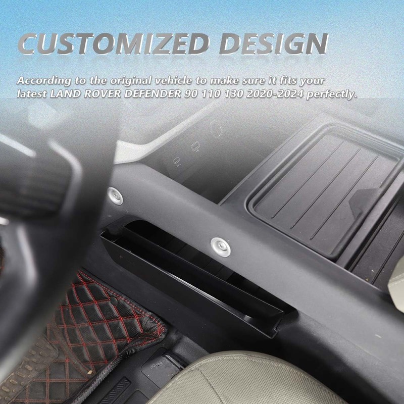 JONKOKO ABS Black Car Shifter Storage Box, Gear Shift Console