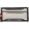 Unbranded Trackhawk Metal Carbon Fiber Look License Plate Frame