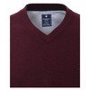 Redmond Men's Plain High Melange Pullover - vino Plain, size: