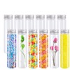 LATRAT 12 Pcs Plastic Test Tubes with Screw Cap (110ml)