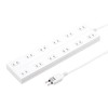 Sanwa Supply TAP-2312-5W Power Tap, 12 Outlets, 2P, 16.4 ft