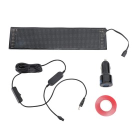 Scrolling LED Advertising Sign Bluetooth APP Control RGB Beads IP66 Waterproof USB LED Sign Matrix Panel for Store Car Bar Hotel