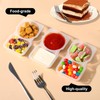10Pcs Reusable Snack Pack Containers,Reusable Snack Pots with Lids, Double