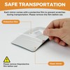 Ludapp Clip-On Security Mirror, 360° Adjustable Convex Desk Rear View
