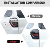 RT-TCZ Smoked Black Tail Light Lamp Cover Guard Trim Decoration