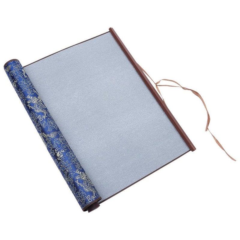 diyhub Calligraphy Water Write Cloth, Blue Chinese Magic Cloth Water