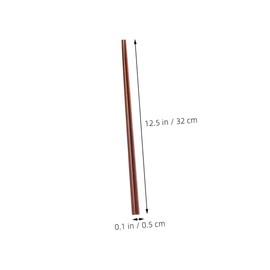 PRETYZOOM 32CM Red Sandalwood Hot Pot Chopsticks Unpainted Wooden Cooking Frying Chopsticks Set Korean Style Chinese Chopstick