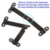 6 Pcs Folding Support Hinges,Mgoodoo Bronze Lid Hinge Display Bracket