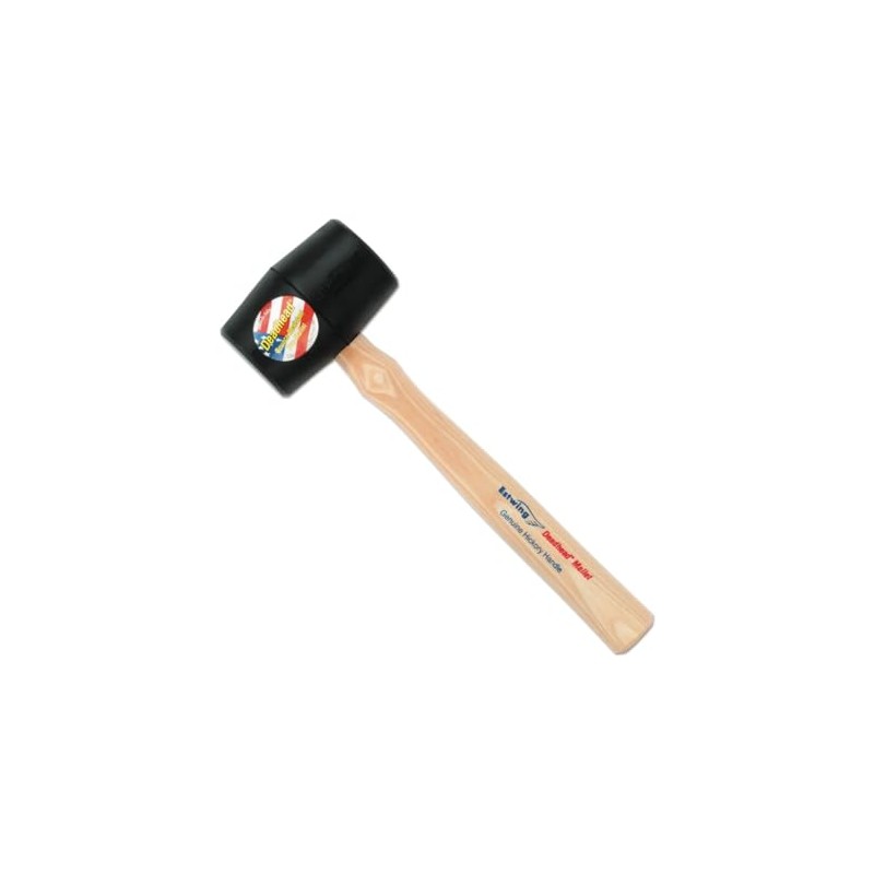 31121 18-OZ. DEADHEAD RUBBER MALLET W/WOOD HAND