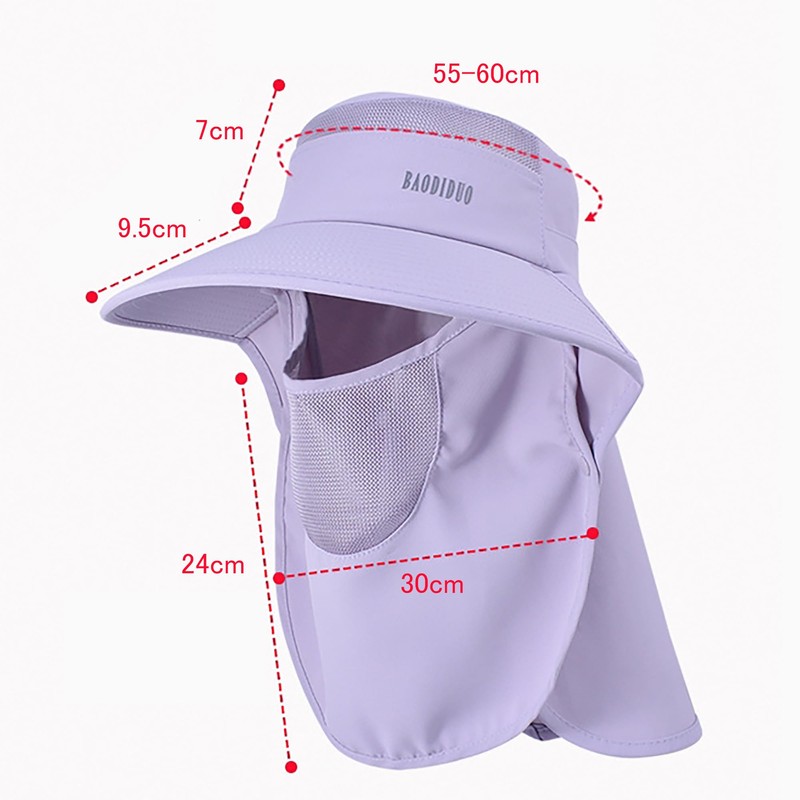 Ycytlying Women's Hat, UV Protection, Face Cover, Wide Brim, Protection
