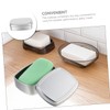 Ciieeo Travel Essential Soap Case Lid Aluminum Soap Holder Perfect