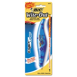 Wite-Out Exact Liner Correction Tape, Non-Refillable, Blue, 1/5 x 236"